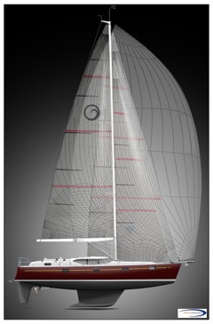 www.dibleymarine.com – Dibley Marine Ltd – Dibley Yacht Design - Kevin Dibley – New Zealand – K44 Full Profile 1 copy.min